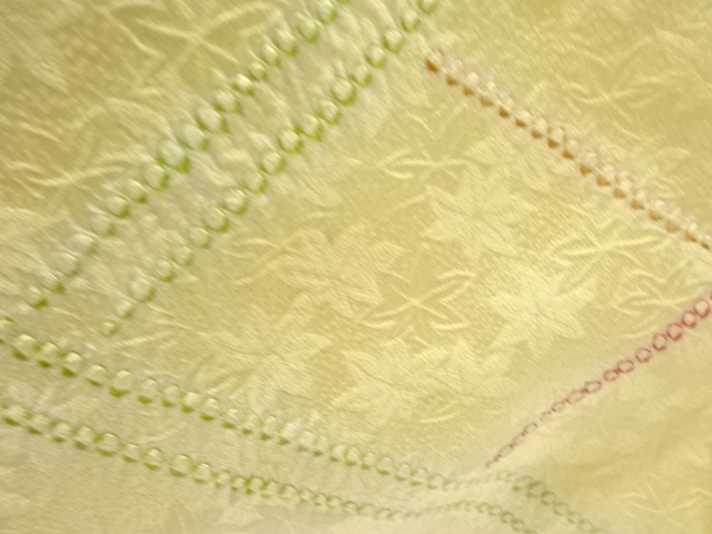  絞り襷模様小紋着物